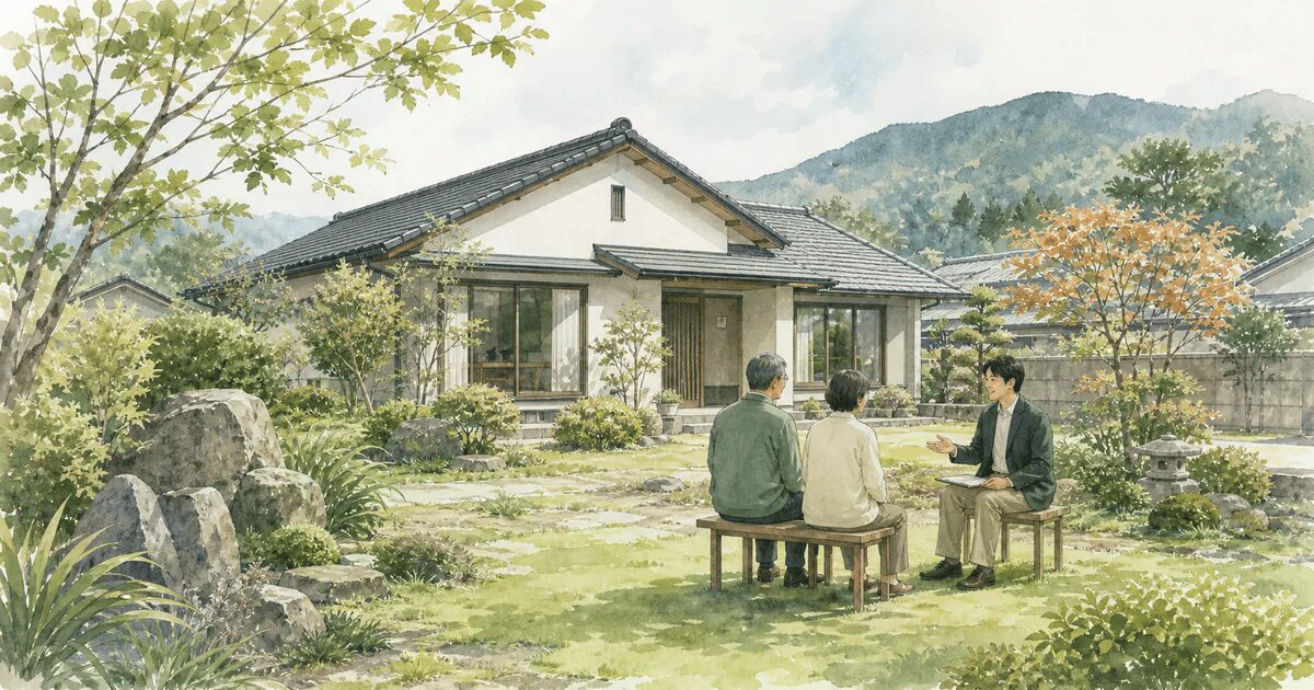 瑞浪市で広い庭や空き家の庭を整理するイメージ