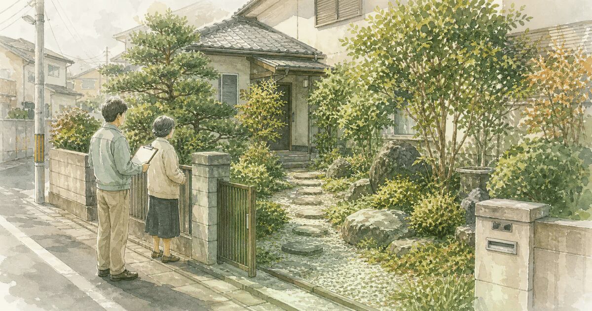 土岐市で実家の庭じまいを相談するイメージ